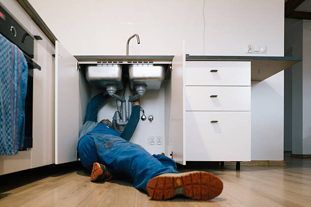 Professional Drain Cleaning technician working in Staunton, IL